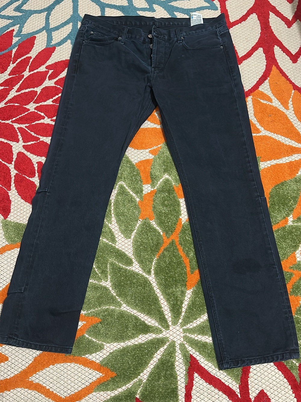 Ksubi Men’s Navy Straight-Leg Jeans size 38 runs small more like 34-36